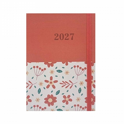 Ημερήσιο Ημερολόγιο με Λάστιχο Blossom 2027 - Floral (14x21) - Tesoro