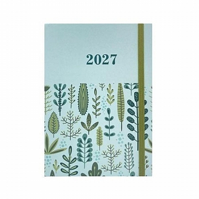 Ημερήσιο Ημερολόγιο με Λάστιχο Blossom 2027 - Botanical (14x21) - Tesoro