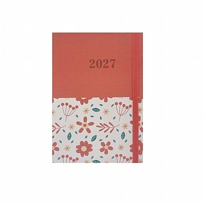 Ημερήσιο Ημερολόγιο με Λάστιχο Blossom 2027 - Floral (12x17) - Tesoro