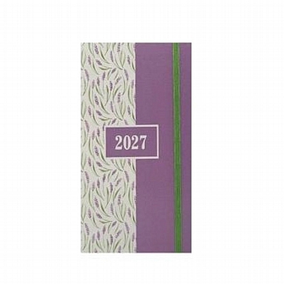 Εβδομαδιαίο Ημερολόγιο με Λάστιχο Blossom  2027 - Lavender (8x16) - Tesoro
