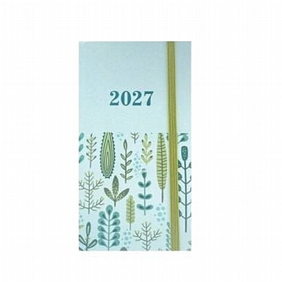 Εβδομαδιαίο Ημερολόγιο με Λάστιχο Blossom 2027 - Botanical (8x16) - Tesoro