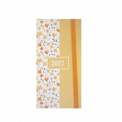 Εβδομαδιαίο Ημερολόγιο με Λάστιχο Blossom 2027 - Vintage Floral Mustard (8x16) - Tesoro