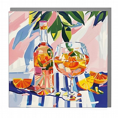 Ευχετήρια κάρτα με Φάκελο - Aperol Spritz - Lola Desing