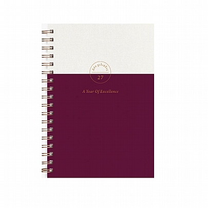 Ημερήσιο Ημερολόγιο Spiral Bronze 2027 - Plum (14x21) - AdBook