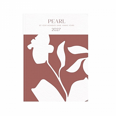 Ημερήσιο Ημερολόγιο Pearl 2027 - Terracotta Flowers (14x21) - AdBook