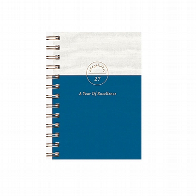 Ημερήσιο Ημερολόγιο Spiral Bronze 2027 - French Blue (12x17) - AdBook