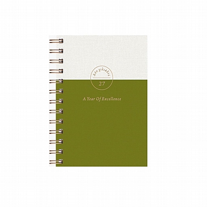 Ημερήσιο Ημερολόγιο Spiral Bronze 2027 - Olive (12x17) - AdBook