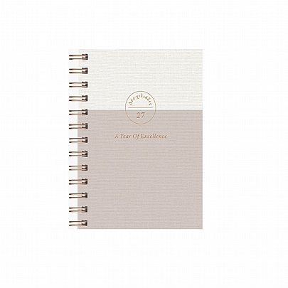 Ημερήσιο Ημερολόγιο Spiral Bronze 2027 - Nude Rose (12x17) - AdBook