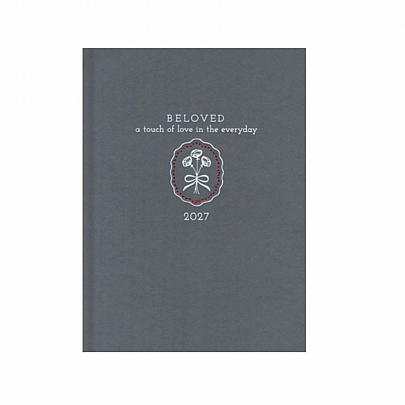 Ημερήσιο Ημερολόγιο Beloved 2027 - Kathreftaki Charcoal (14x21) - AdBook