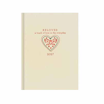 Ημερήσιο Ημερολόγιο Beloved 2027 - Fraoula Ivory (14x21) - AdBook
