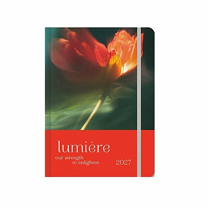 Εβδομαδιαίο Ημερολόγιο με λάστιχο Lumiere 2027 - Red (14x21) - AdBook