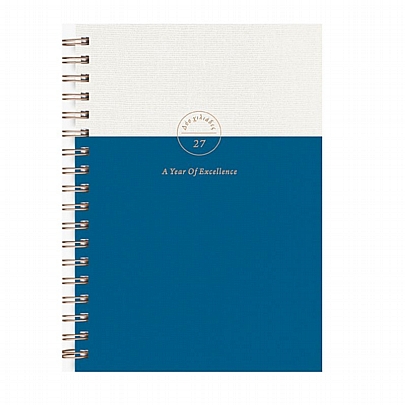 Ημερήσιο Ημερολόγιο Spiral Bronze 2027 - French Blue (17x25) - AdBook