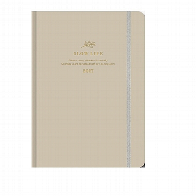 Ημερήσιο Ημερολόγιο Slow Life 2027 - Vanilla (17x25) - AdBook
