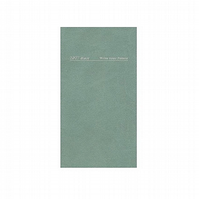 Εβδομαδιαίο Κάθετο Ημερολόγιο/Ατζέντα Minimal 2027 - Light Green (9x17) - AdBook