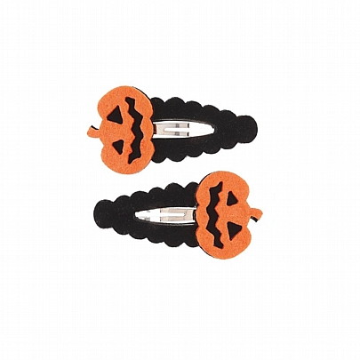 Τσιμπιδάκια Μαλλιών Pumpkin Orange (2τμχ.) - Souza