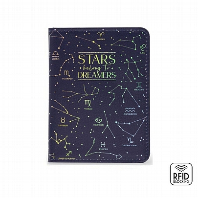 Θήκη Διαβατηρίου με Προστασία RFID - Stars - Legami