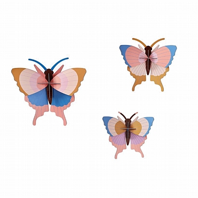 Κατασκευάζω Διακοσμητικά 3D - Gold Rim Butterflies (3τμχ.) - Studio Roof