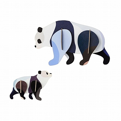 Κατασκευάζω Διακοσμητικά 3D - Panda Family (2τμχ.) - Studio Roof