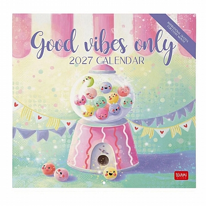 Μηνιαίο Ημερολόγιο Τοίχου 2027 - Good Vibes Only (30x29) - Legami