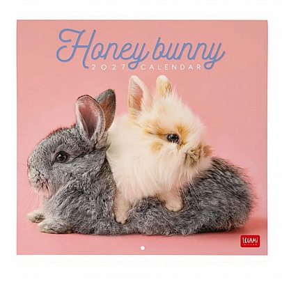 Μηνιαίο Ημερολόγιο Τοίχου 2027 - Honey Bunny (30x29) - Legami