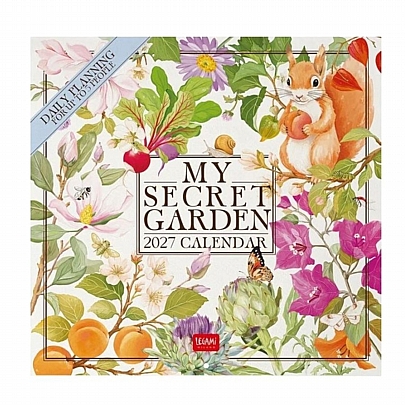 Μηνιαίο Ημερολόγιο Τοίχου 2027 - My Secret Garden (30x29) - Legami