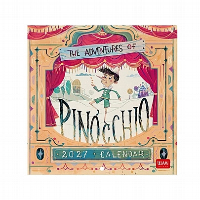 Μηνιαίο Ημερολόγιο Τοίχου 2027 - Pinocchio (18x18) - Legami