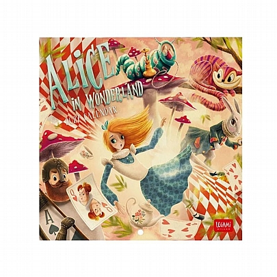 Μηνιαίο Ημερολόγιο Τοίχου 2027 - Alice in Wonderland (18x18) - Legami