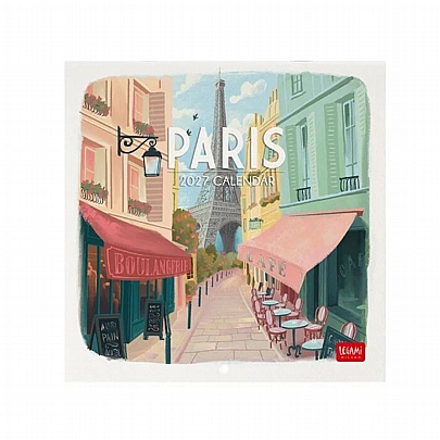 Μηνιαίο Ημερολόγιο Τοίχου 2027 - Paris (18x18) - Legami