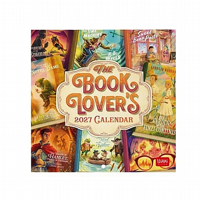 Μηνιαίο Ημερολόγιο Τοίχου 2027 - Book Lovers (18x18) - Legami