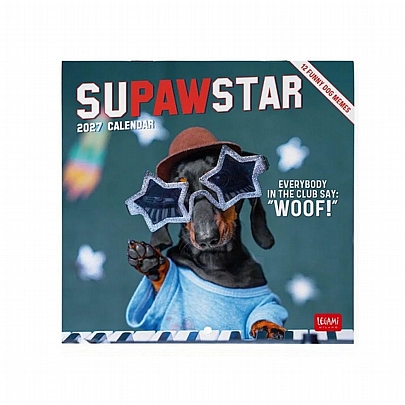 Μηνιαίο Ημερολόγιο Τοίχου 2027 - Supawstar (18x18) - Legami