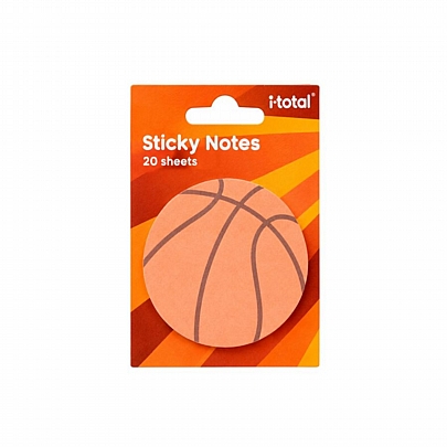 Αυτοκόλλητα Sticky Notes - Basketball (20χαρτάκια/Ø7εκ.) - iTotal