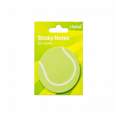 Αυτοκόλλητα Sticky Notes - Tennis (20χαρτάκια/Ø7εκ.) - iTotal