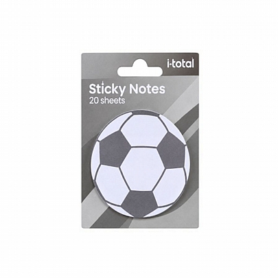 Αυτοκόλλητα Sticky Notes - Football (20χαρτάκια/Ø7εκ.) - iTotal