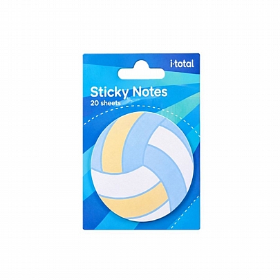 Αυτοκόλλητα Sticky Notes - VolleyBall (20χαρτάκια/Ø7εκ.) - iTotal