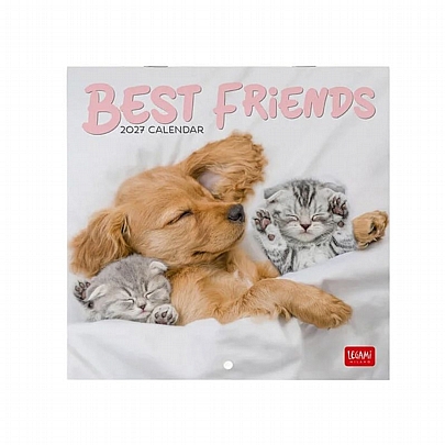 Μηνιαίο Ημερολόγιο Τοίχου 2027 - Best Friends (18x18) - Legami