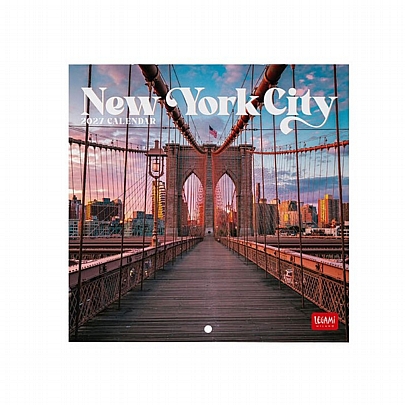 Μηνιαίο Ημερολόγιο Τοίχου 2027 - New York City (18x18) - Legami