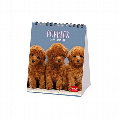 Μηνιαίο Επιτραπέζιο Ημερολόγιο 2027 Σπιράλ - Puppies (12x14.5) - Legami