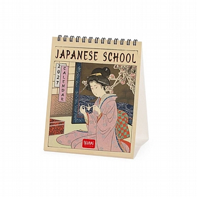 Μηνιαίο Επιτραπέζιο Ημερολόγιο 2027 Σπιράλ - Japanese School (12x14.5) - Legami