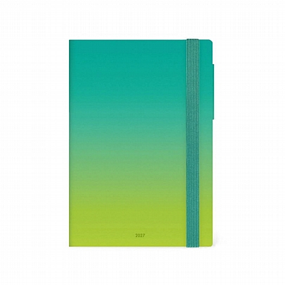 Ημερήσιο Ημερολόγιο με Λάστιχο 2027 - Shades of Green (12x18) - Legami