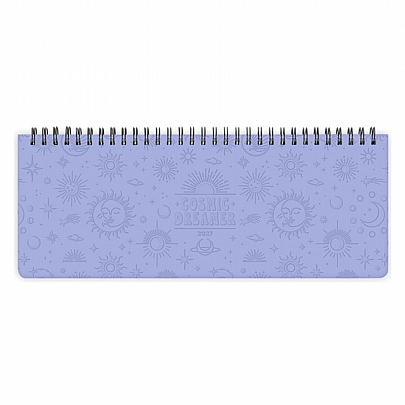 Εβδομαδιαίο Planner Γραφείου με Σπιράλ 2027 - Cosmic Lilac (27.2x10.2) - Legami