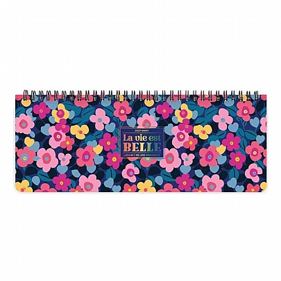 Εβδομαδιαίο Planner Γραφείου με Σπιράλ 2027 - Flowers (27.2x10.2) - Legami
