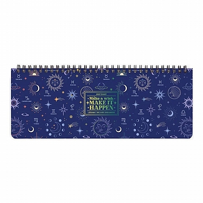 Εβδομαδιαίο Planner Γραφείου με Σπιράλ 2027 - Celestial (27.2x10.2) - Legami