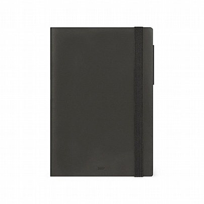 Εβδομαδιαίο Ημερολόγιο με Λάστιχο 2027 - Black Suit (12x18) - Legami