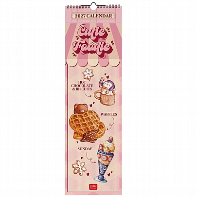 Μηνιαίο Ημερολόγιο Τοίχου 2027 - Cutie Foodie (16x49) - Legami