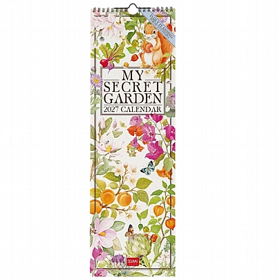 Μηνιαίο Ημερολόγιο Τοίχου 2027 - My Secret Garden (16x49) - Legami