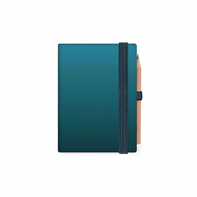 Διήμερο Ημερολόγιο με Λάστιχο 2027 - Deep Teal (7x10) - Legami