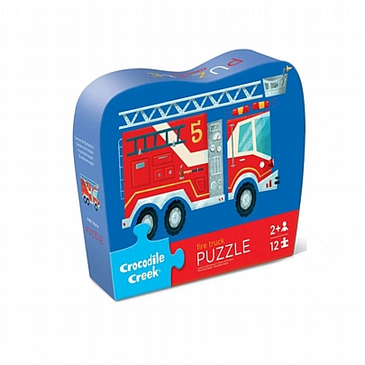 Παζλ σε Σχηματικό Κουτί - Fire Truck (12κ.) - Crocodile Creek