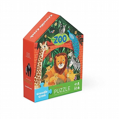 Παζλ σε Σχήμα Σπιτιού - House Zoo (50κ.) - Crocodile Creek
