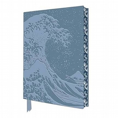 Σημειωματάριο Ριγέ με Μαλακό Εξώφυλλο Hokusai - Great Wave (15x21) - Flame Tree Publishing